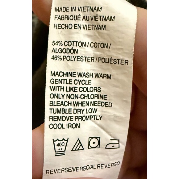 Van Heusen polo shirt adult extra large men's long sleeve 3 button grid pattern - Picture 6 of 6